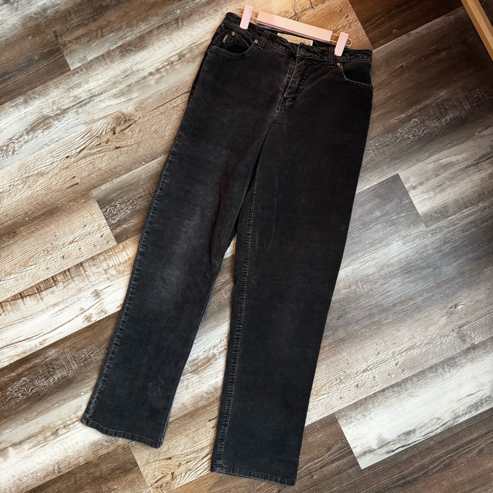 Cabela’s Casuals Charcoal Gray Corduroy Jeans, Tall, Size 6